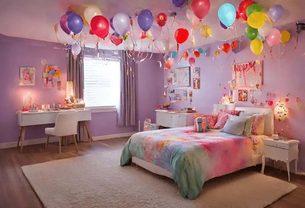 Birthday Bedroom Decorations Color schemes