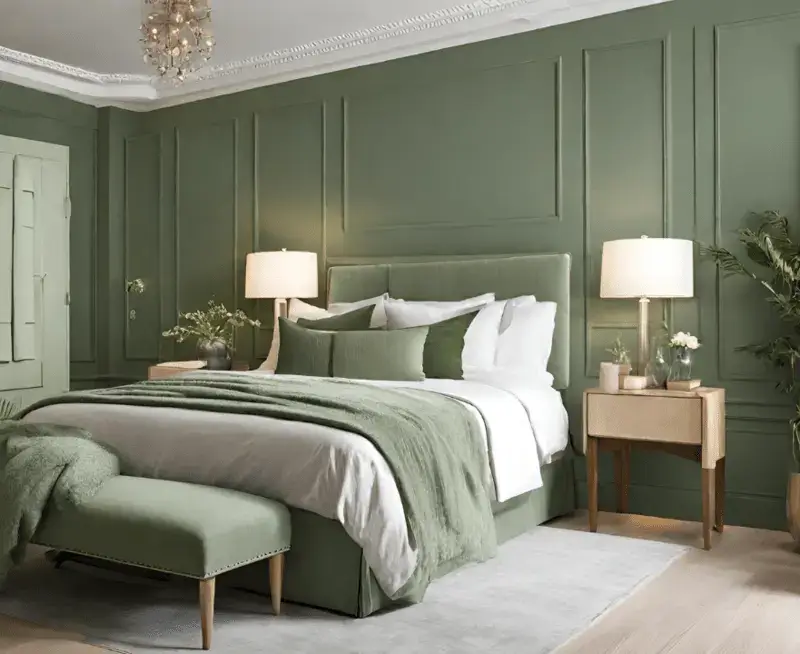 Sage Green Bedroom Decor Lighting 