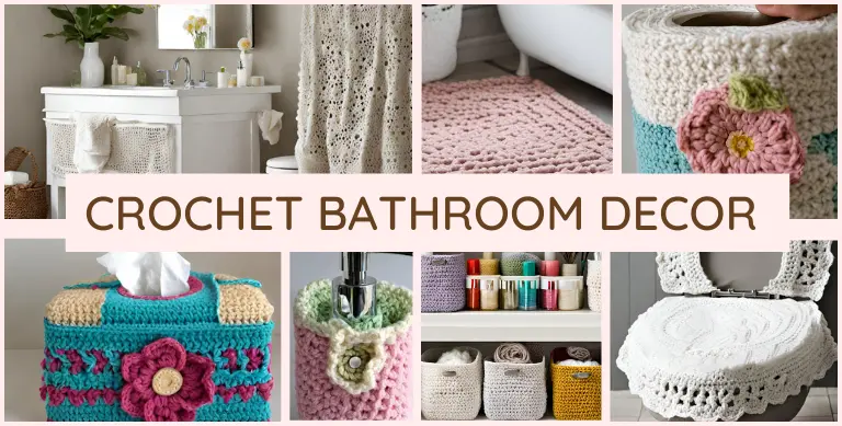 Crochet Bathroom Decor