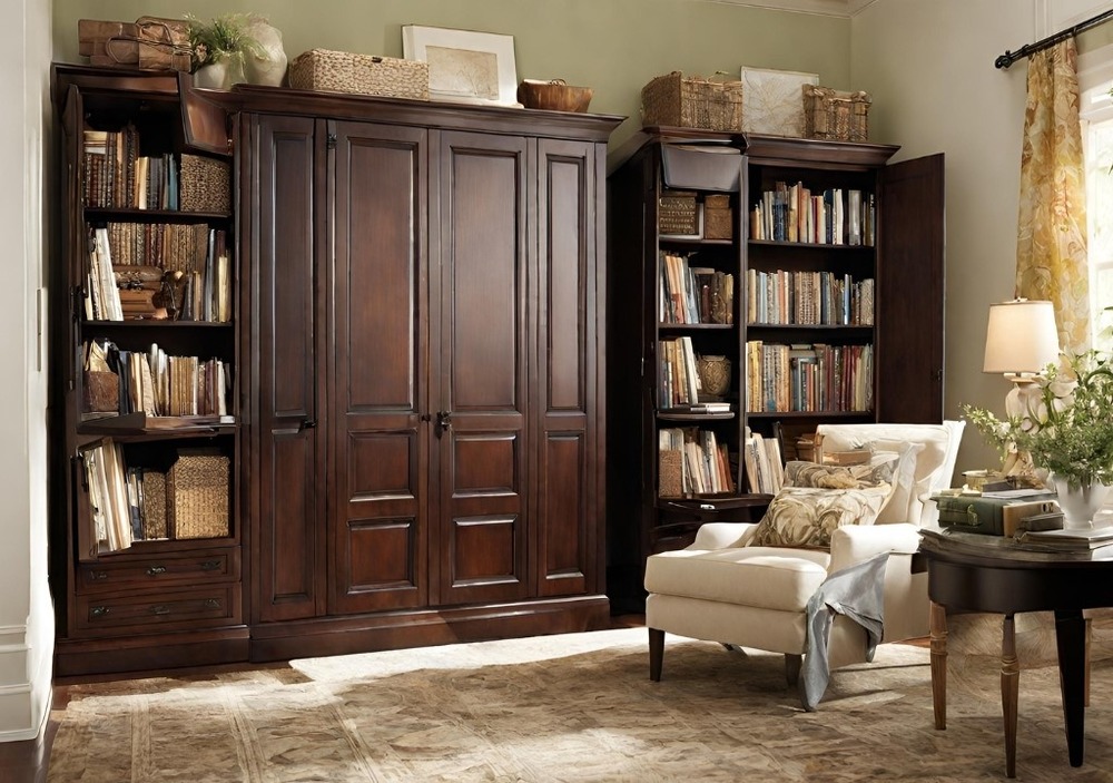Mahogany Furniture Incorporate storage solutions to keep the room organized and clutter-free