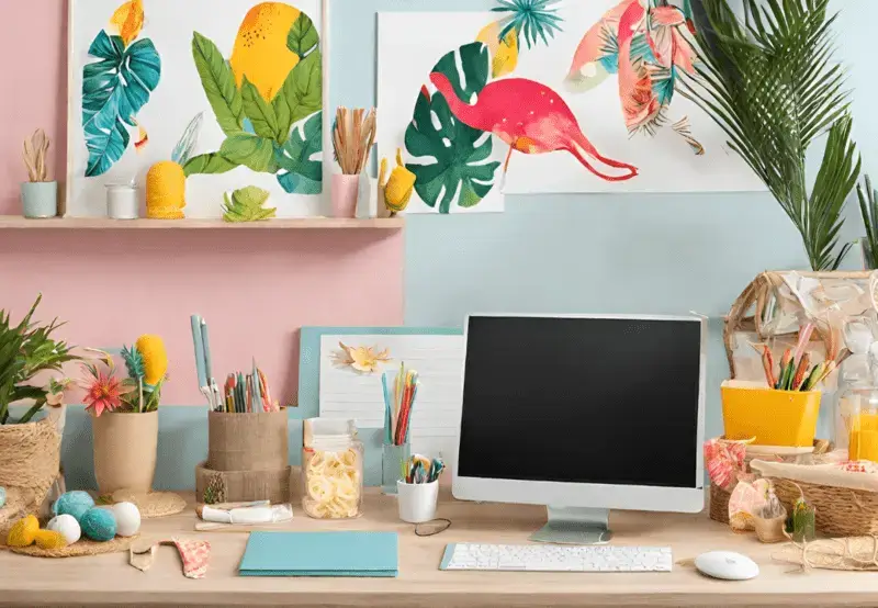 Summer-themed Office Decor or Desk Accessories